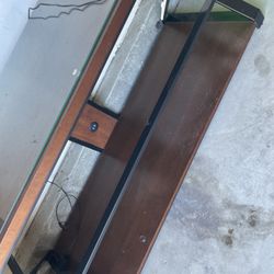 TV Stand With Glass Shelf 