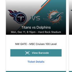 Dolphins Vs Titans 