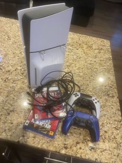 PlayStation 5 slim 1Tb Console Bundle with 2 Controllers and Games