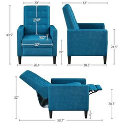 Turquoise Recliner Chairs