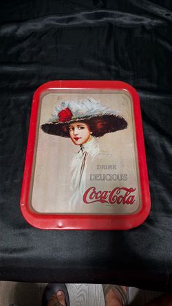 Vintage 1971 Coca-Cola Serving Tray – Hamilton King 1909 Girl Reproduction