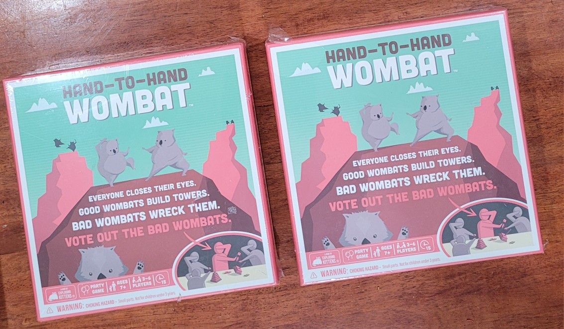Exploding Kittens Hand To Hand Wombat Party Game