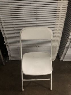 White Plastic Folding Chairs