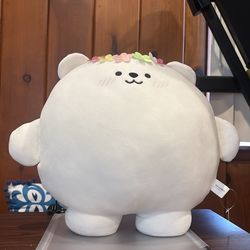 Y665-Takashoji Flower Crown White Bear