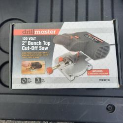 Drill Master 2 Inch Bench Top Cut Off Saw. 120 Volt. No. 62136.