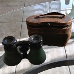 LOOK!! Antique Opera Glasses  Verdi Paris French.OLD. COME WITH LEATHER CASE.