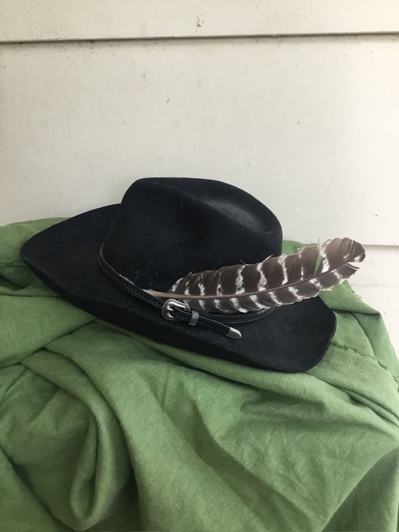 Black Hat.     South Austin.   Size Not Marked But Probably Medium.   