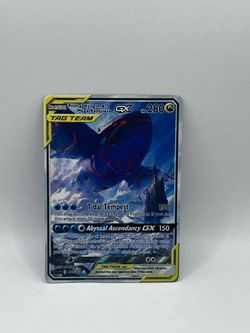 Non TCG Pokemon Primal Kyogre & Mega Rayquaza Gx Tag Team Fan Art Card