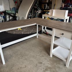 L-shaped desk