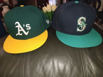 New era size 8 bundle Oakland Athletics Seattle Mariners like new