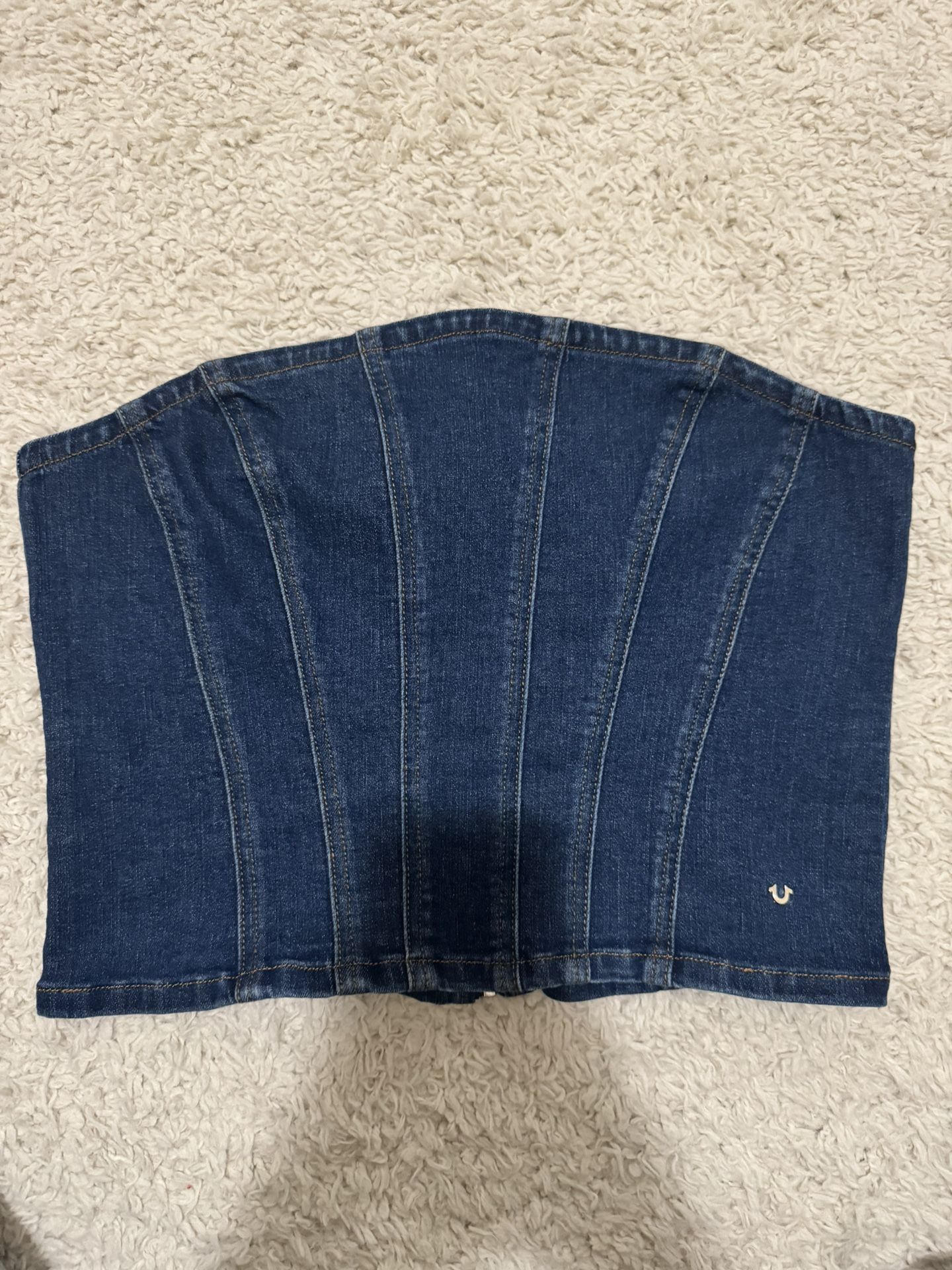 True Religion Denim Corset Top
