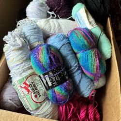 Big Box of Misc YARN  NO SHIPPING! 