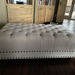 Pottery Barn Remington Nailhead Ottoman 