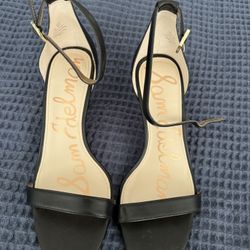 NEW Sam Edelman Black Kitten Heel Sandals Size 6.5