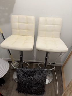 Bar stools white 60 obo