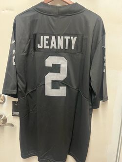 Ashton Jeanty Raiders New Black Jersey Size XL