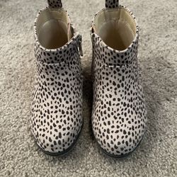 Cat And Jack Leopard Print Boots Toddler Size 6