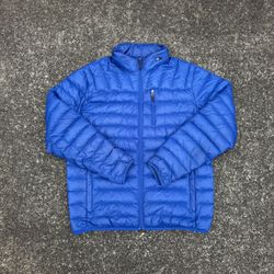 Hawk And Co Blue Puffer Jacket Size M With Some Wear