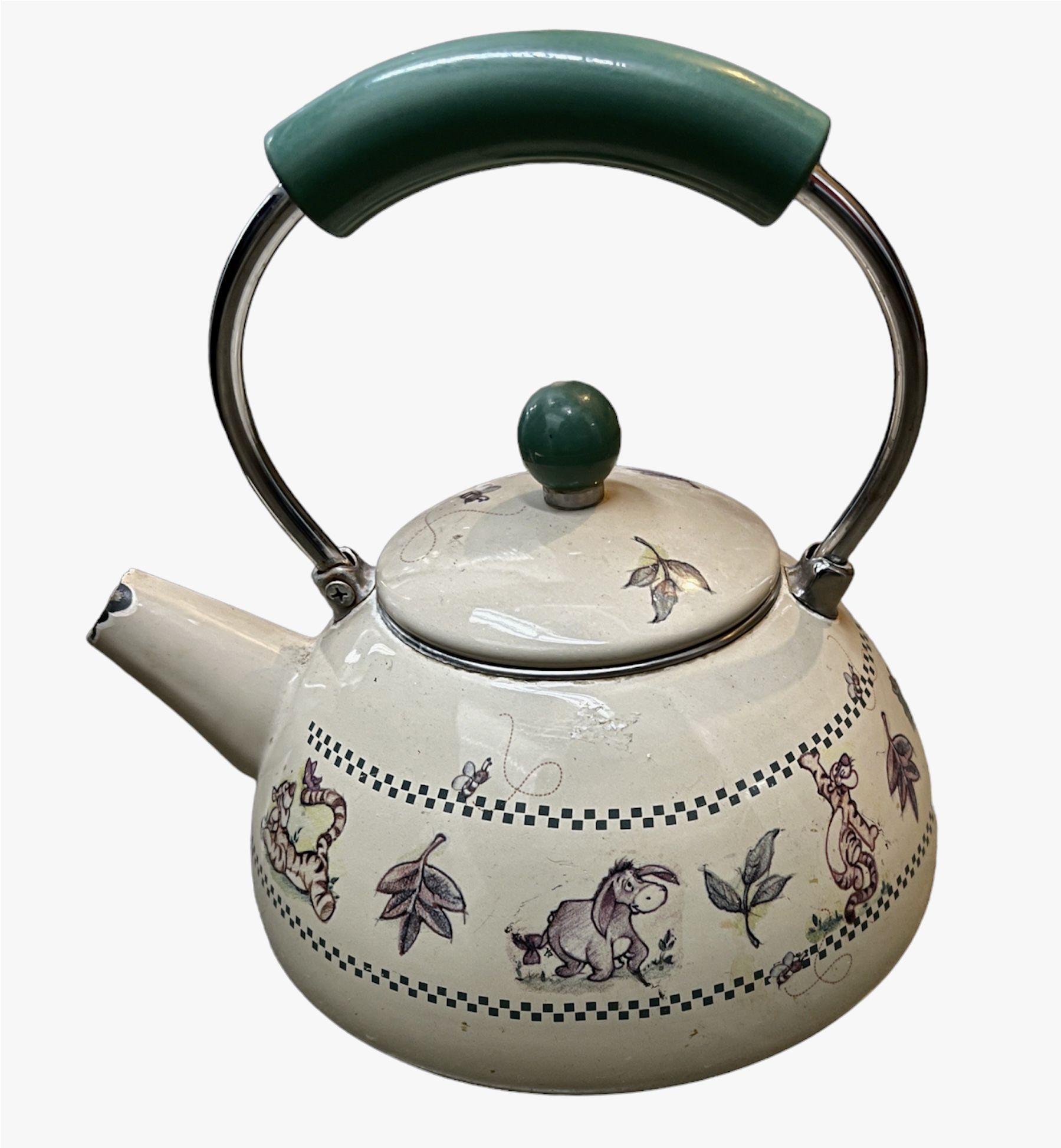 Walt Disney World At Home Collection Winnie The Pooh Tea Pot Kettle Enamel