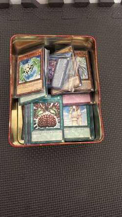 Box of Yu Gi Oh Cards