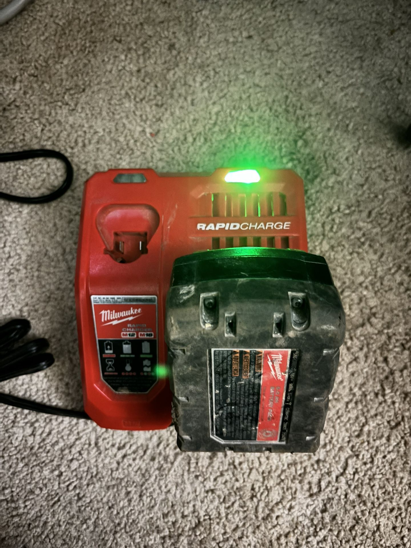 milwaukee battery and charger
