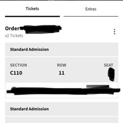 Ye Kanye West Section C110 Row 11 April 1st