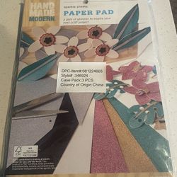Hand made sparkle sheets  paper pad