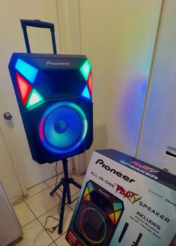 Pioneer ~ 700-Watt All-In-One Party Speaker ~ Bluetooth DJ & Karaoke Speaker,  LED Lights (NEW)