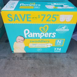 $35 Box Of Pampers Swaddlers Diapers