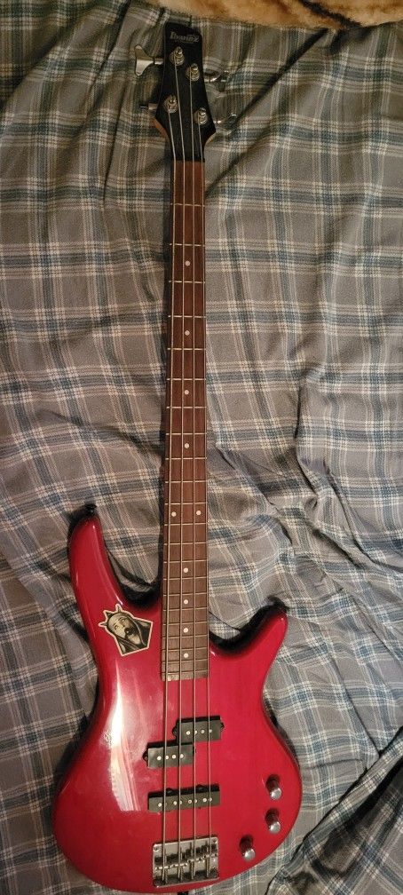 4 String Ibanez Bass Guitar With Speaker