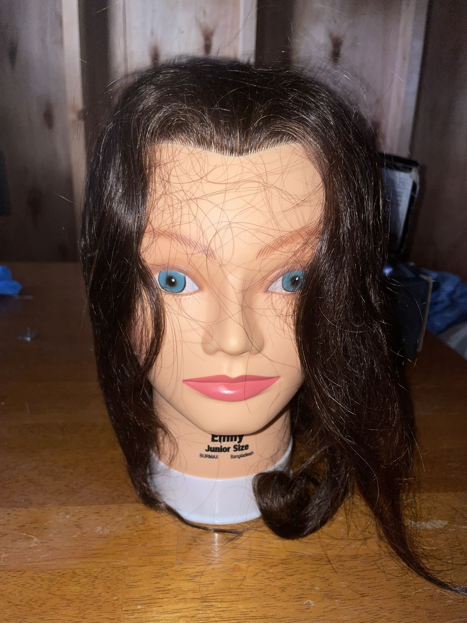 Emily cosmetology Mannequin Head 100% Real Hair