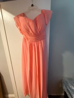 Pink/Coral Bridesmaids Dress, Size 22