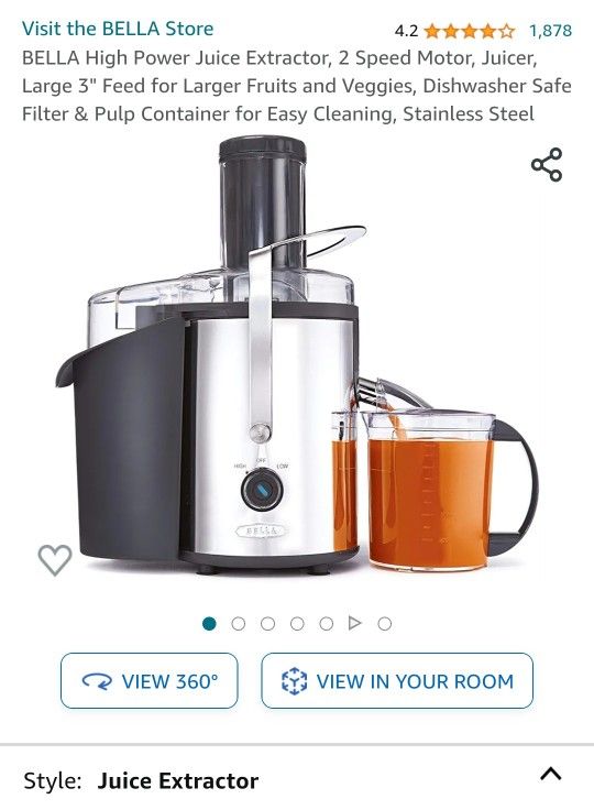Bella 2 Speed Juice Extractor