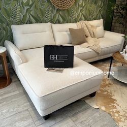 White Or Grey Boucle Sofa Sectional 🔥but Now pay Later 