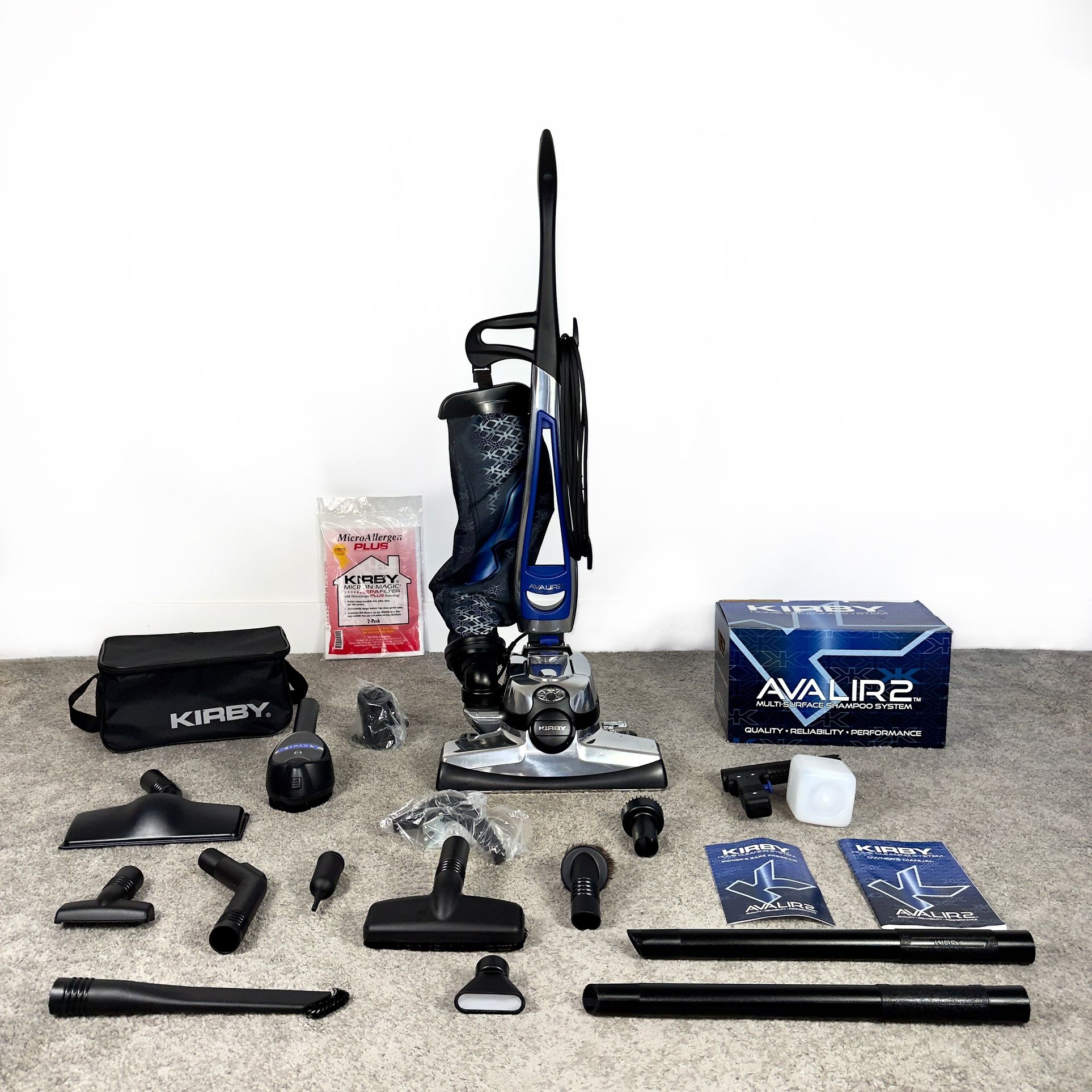 2022 Kirby Avalir 2 Upright Vacuum Cleaner w/ accessories