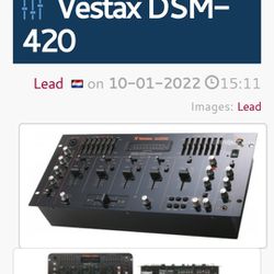 Vestax P. C. Series  Dsm- 420 Mixing Controller