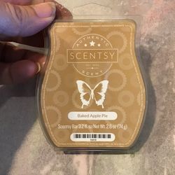 Scentsy Authentic Scent Baked Apple Pie Wax Bar -NEW