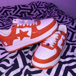 A Bathing Ape Bape Sta Low Orange