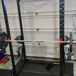 Weights, Bar And Rack