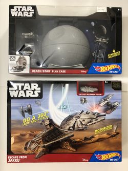 Star Wars Play Sets Escape from Jakku & Death Star Play Case