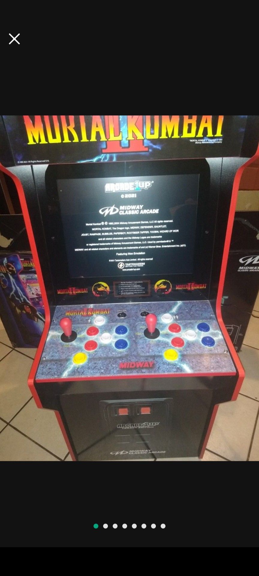 Mortal Combat Arcade Game Maquinita Con 12 Juegos