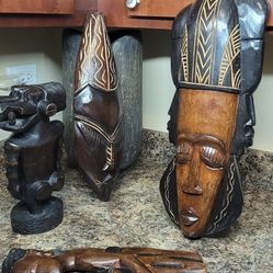 lot of African statues.  plus two additional free items 