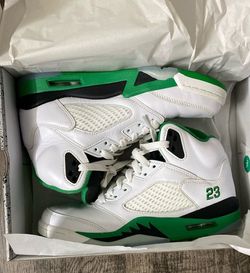 Air Jordan 5 Retro (White/Green/Black)