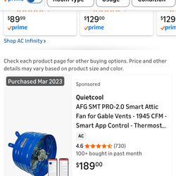 Brand new attic fans