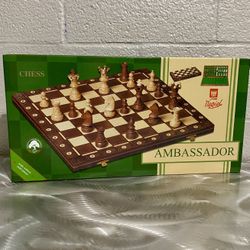 Wooden Ambassador Chess Board 