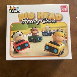 Big Head Racing Cars Toys (6+ Months Old)