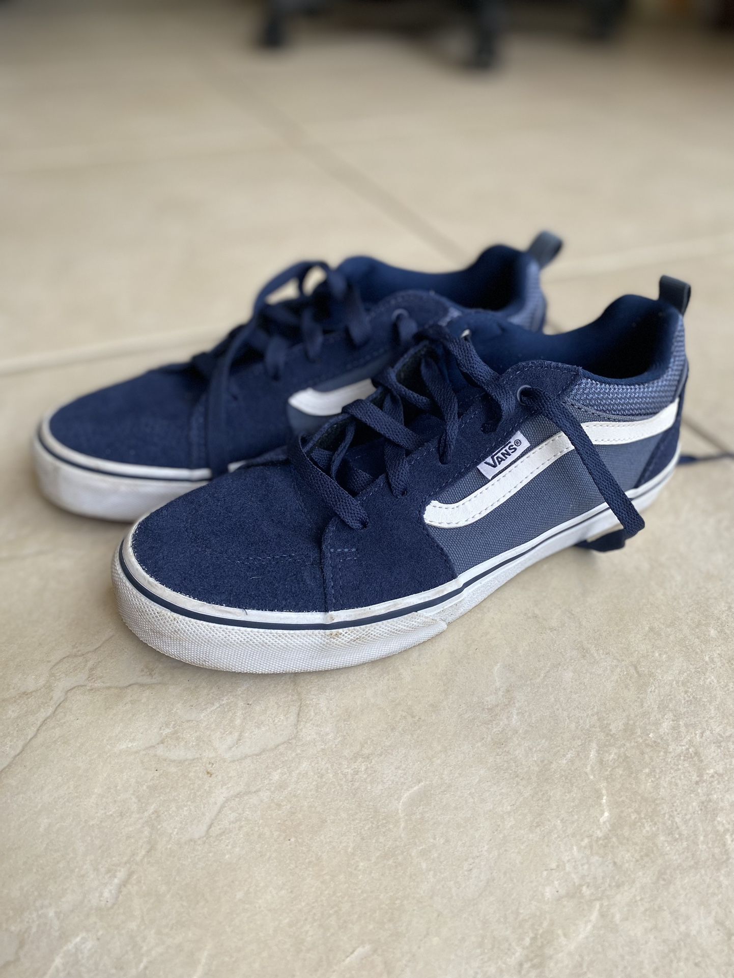 Navy Vans Shoes - Size 6
