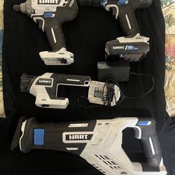 Hart drill impact driver flashlight and saw all