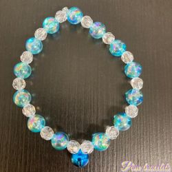 Bling Blue Beaded Bracelet