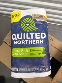 Box of 4 packs of quilted northern toilet paper